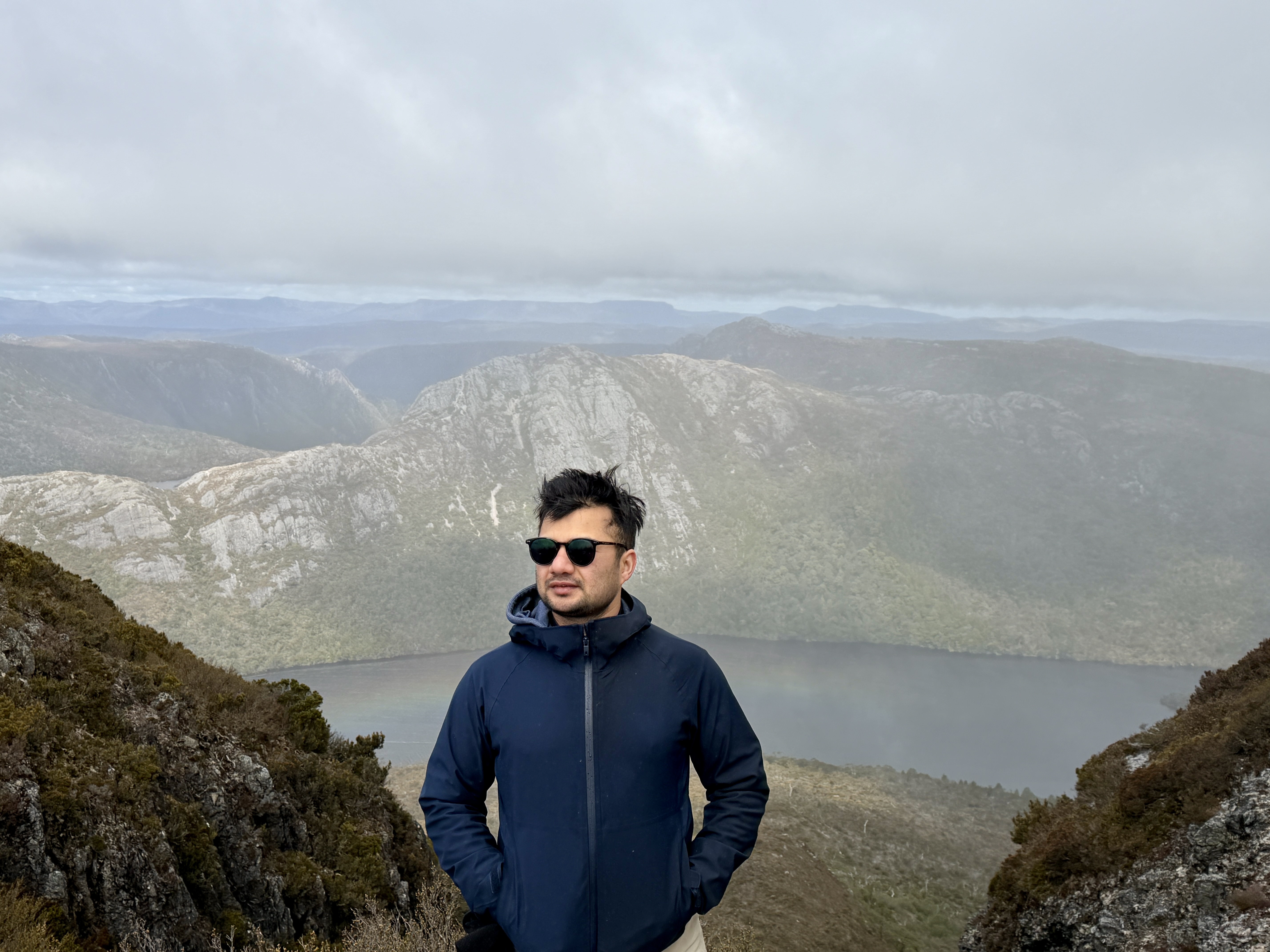 Portrait of Shankar Sharma in Cradle Mountain–Lake St Clair National Park, Tasmania